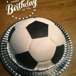 Fotbolls- tårta.